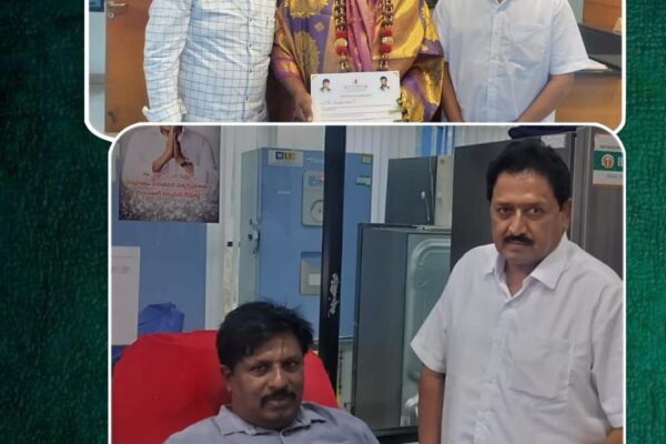 Chiranjeevi Blood Bank: మెగా రక్తదాత పి.శంకర్ రెడ్డి గారు  82 వ సారి రక్తదానం